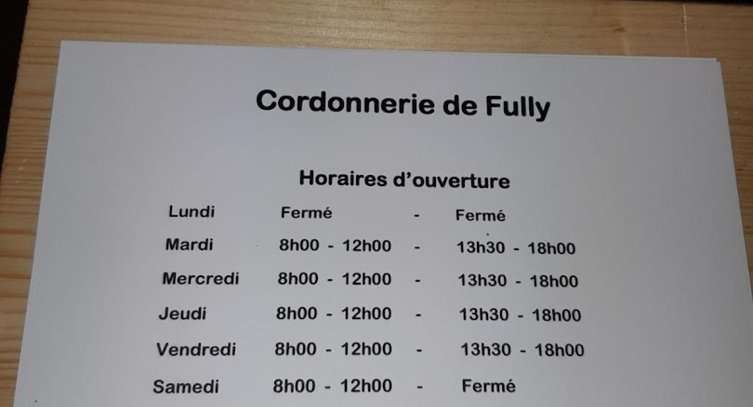 Cordonnerie de Fully - Mikael Grezet - Second-Hand-Kleidung in Wallis