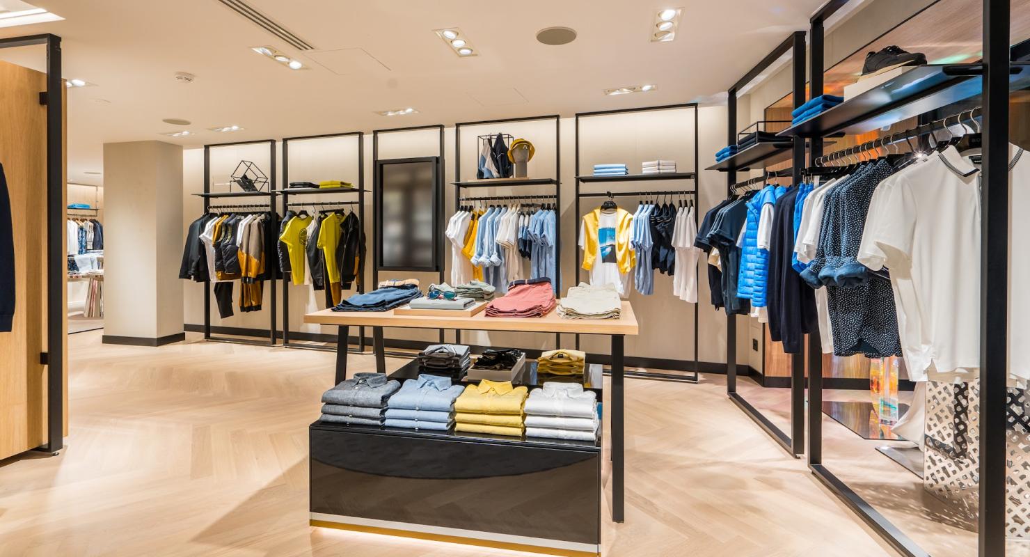 BOSS Store - Upcycling-Mode in Tessin