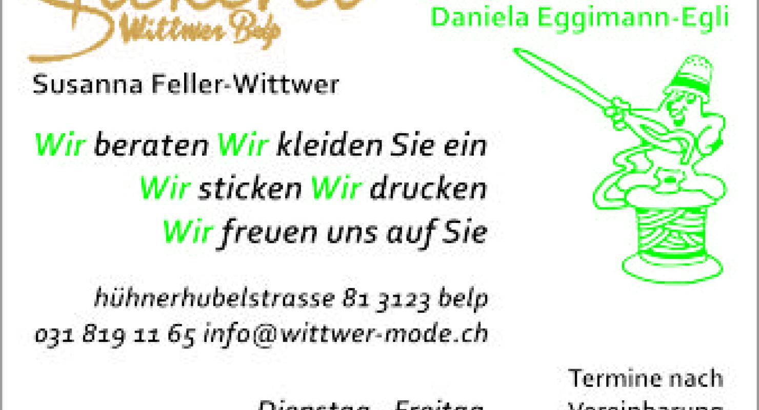 Wittwer Mode GmbH - Réparation & retouche in Berne