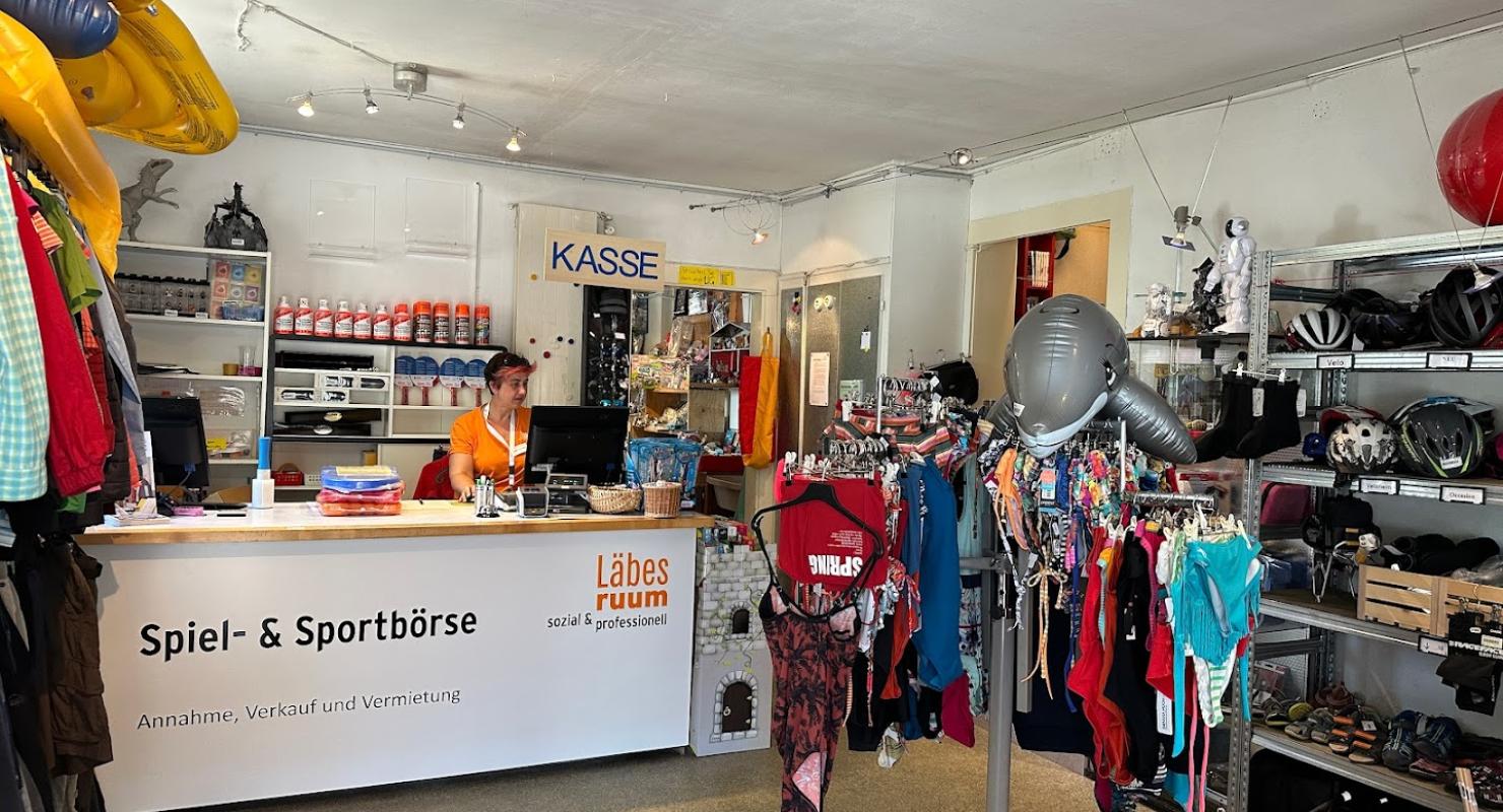 Spiel- & Sportbörse | Läbesruum - Second-Hand-Kleidung in Zürich